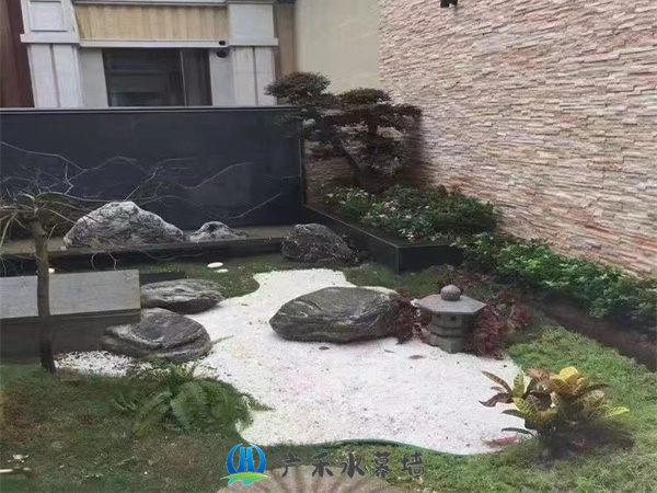 流水墙 庭院装修整体施工