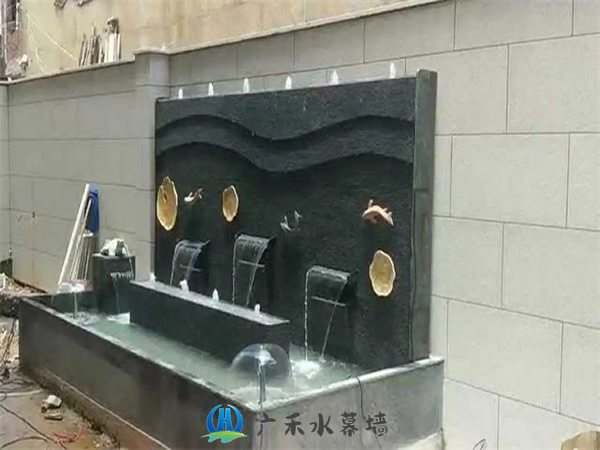 石家庄石材水景墙厂家介绍水幕墙优点